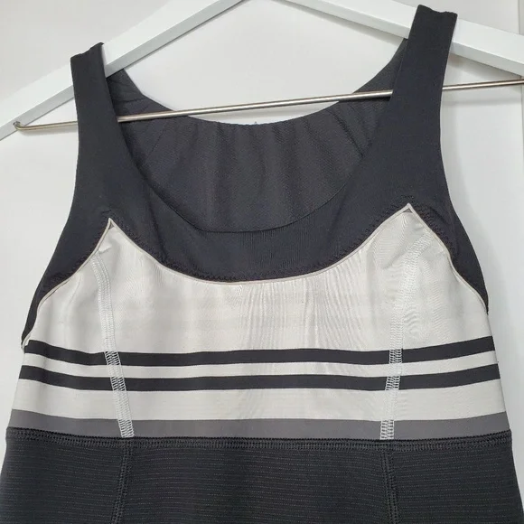 Lululemon Black White Stripes Tame Me Tank - Picture 2 of 5